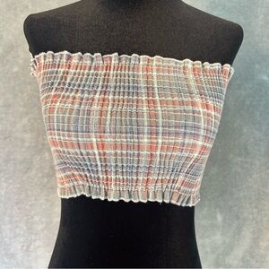 Love Vintage Y2K Women’s Plaid Tub Top Size Small